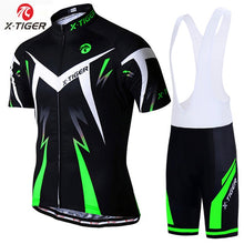 Load image into Gallery viewer, X-Tiger Big Cycling Set MTB Bike Clothing Racing Bicycle Clothes Uniform Summer Cycling Jersey Sets Quick-dry Bicycle Kits (4553343762541)