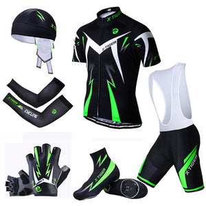 X-Tiger Big Cycling Set MTB Bike Clothing Racing Bicycle Clothes Uniform Summer Cycling Jersey Sets Quick-dry Bicycle Kits (4553343762541)